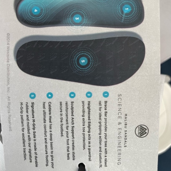 Brand new Malibu sandals size 7, great for feet and super comfy - Picture 3 of 3